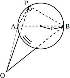 直径の両端が与えられたときの図